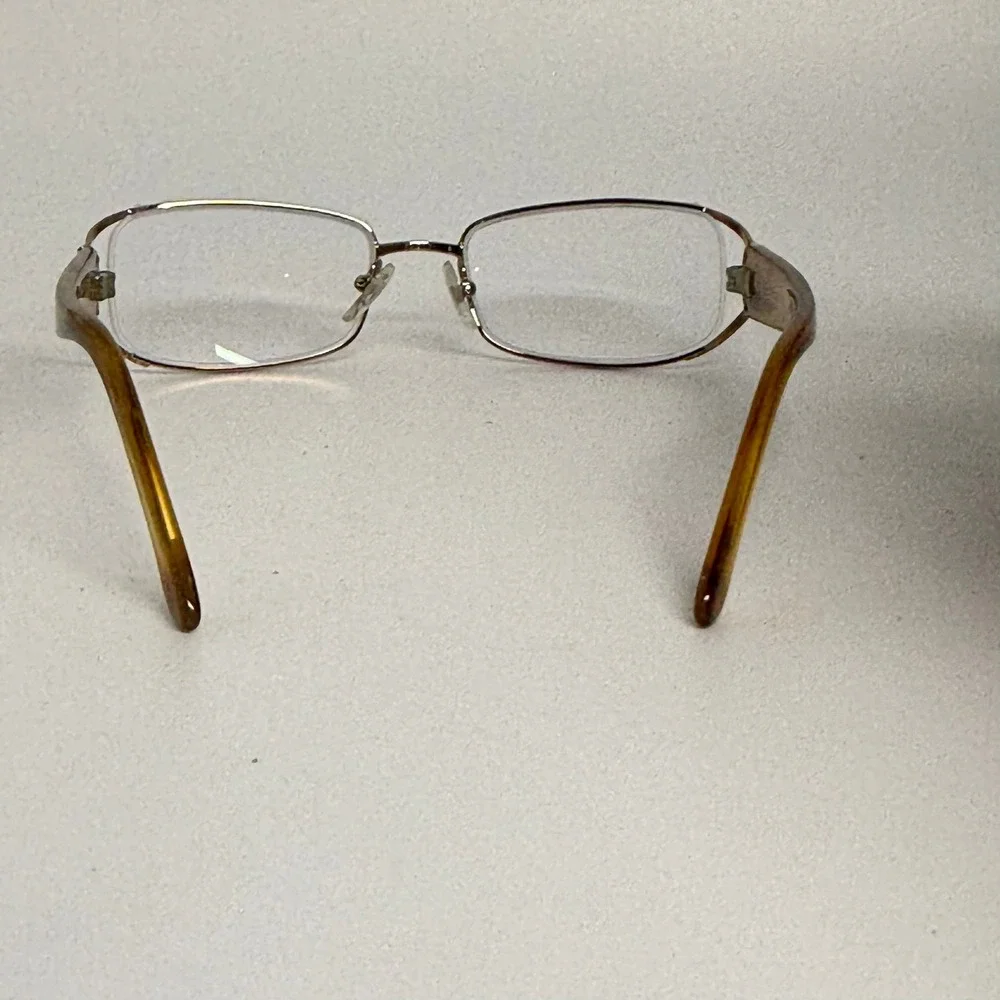 Versace MOD 1179 1052 Gold Tortoise Semi Rimless Eyeglasses 50-17-130 LH6647